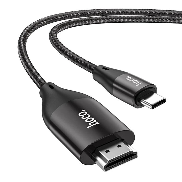 Hoco UA16 USB-C To HDMI 4K 200cm Adapter Cable High-definition Hoco UA16 USB-C To HDMI 4K 200cm Adapter Cable High-definition